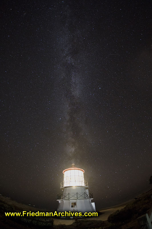 Lighthouse,stars,nighttime,milky way,time exposure,